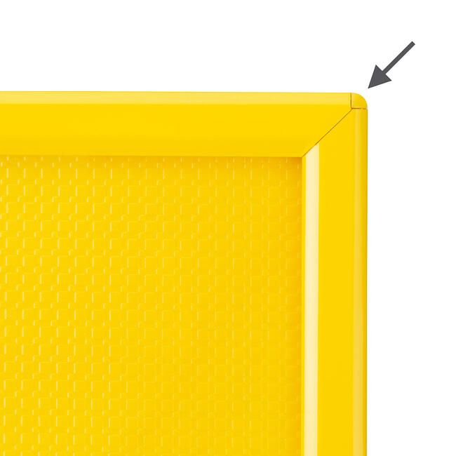Rahmen in gelb mit Klapp-Funktion