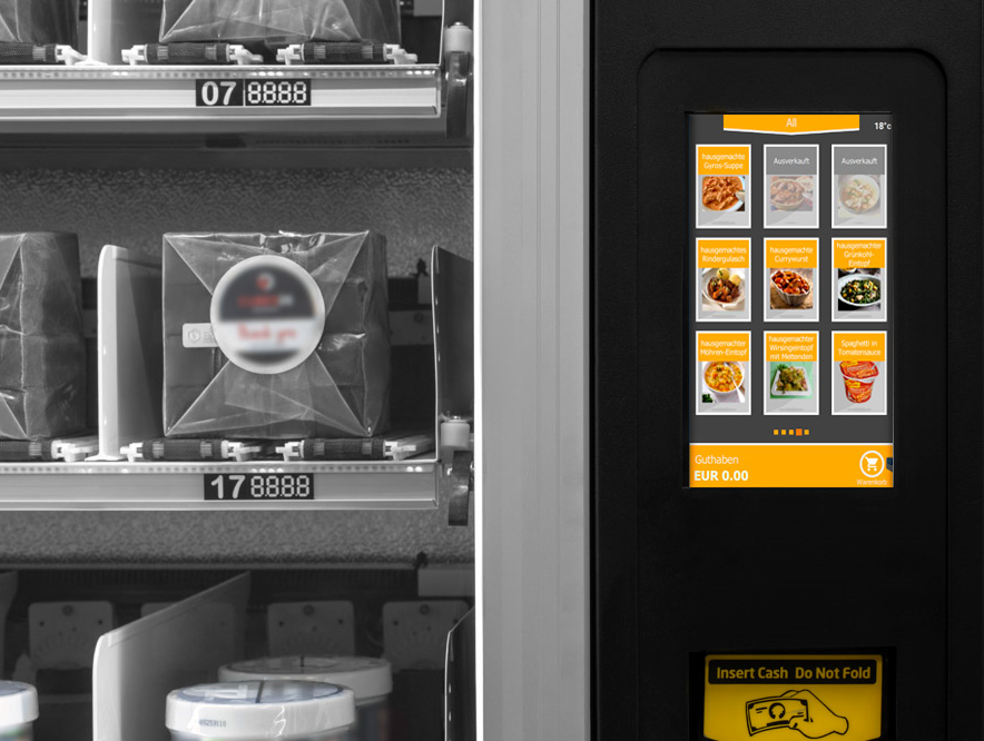 Distributore automatico Jena con immagini prodotto