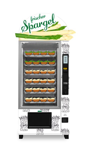 Distributore automatico di asparagi 
