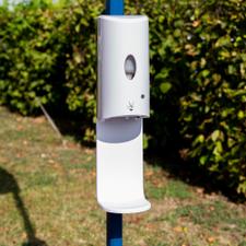 Sensor-Wall - Set di installazione per dispenser disinfettante per gazebo e tubi