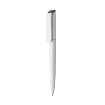 Penna a sfera a rotazione “Effetto green” bianca