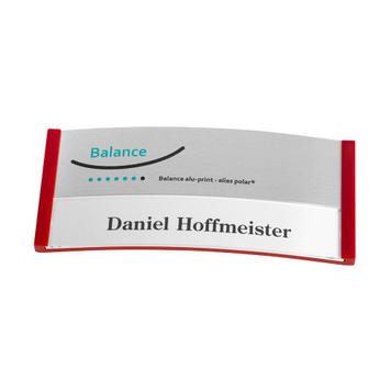 Badge identificativo „Balance Alu-Print” inclusi costi accessori di stampa