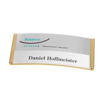 Badge identificativo „Balance Alu-Print” inclusi costi accessori di stampa