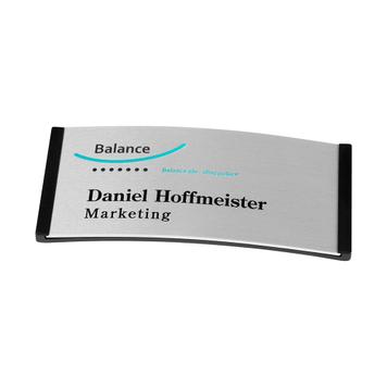 Badge identificativi „Balance Alu-Complete“ inclusi costi aggiuntivi di stampa