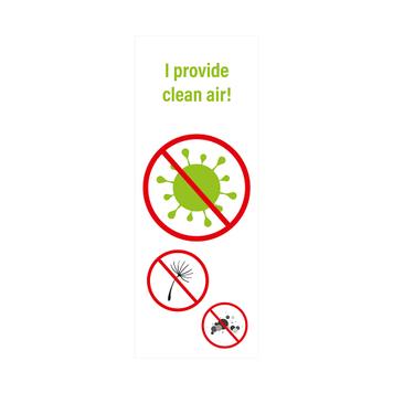 Adesivo “I provide clean air!” v.2