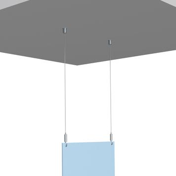 Set di sospensione per soffitti in mattoni e acciaio