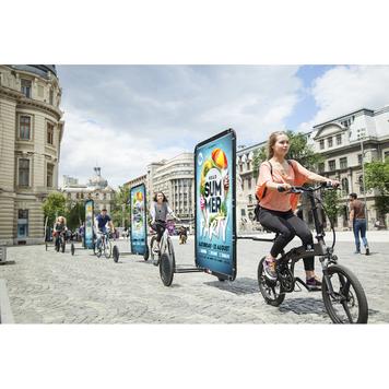 Rimorchio pubblicitario per biciclette "Clever"