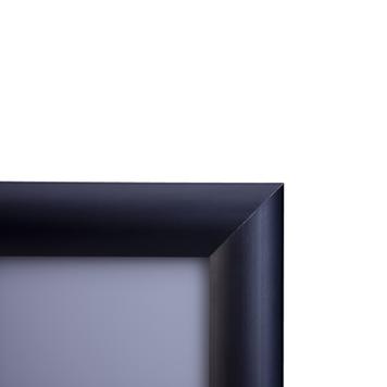 Cornice a scatto, profilo da 25 mm, anodizzata nero